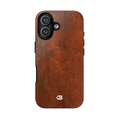 Orange Tough Phone Case for iPhone - Oxidized Iron Crust