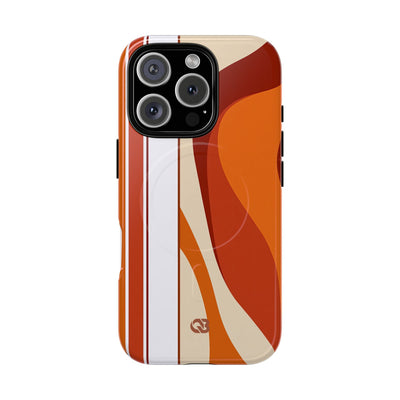 Orange Tough 2.0 Magsafe Phone Case for iPhone - Terracotta Metro Line