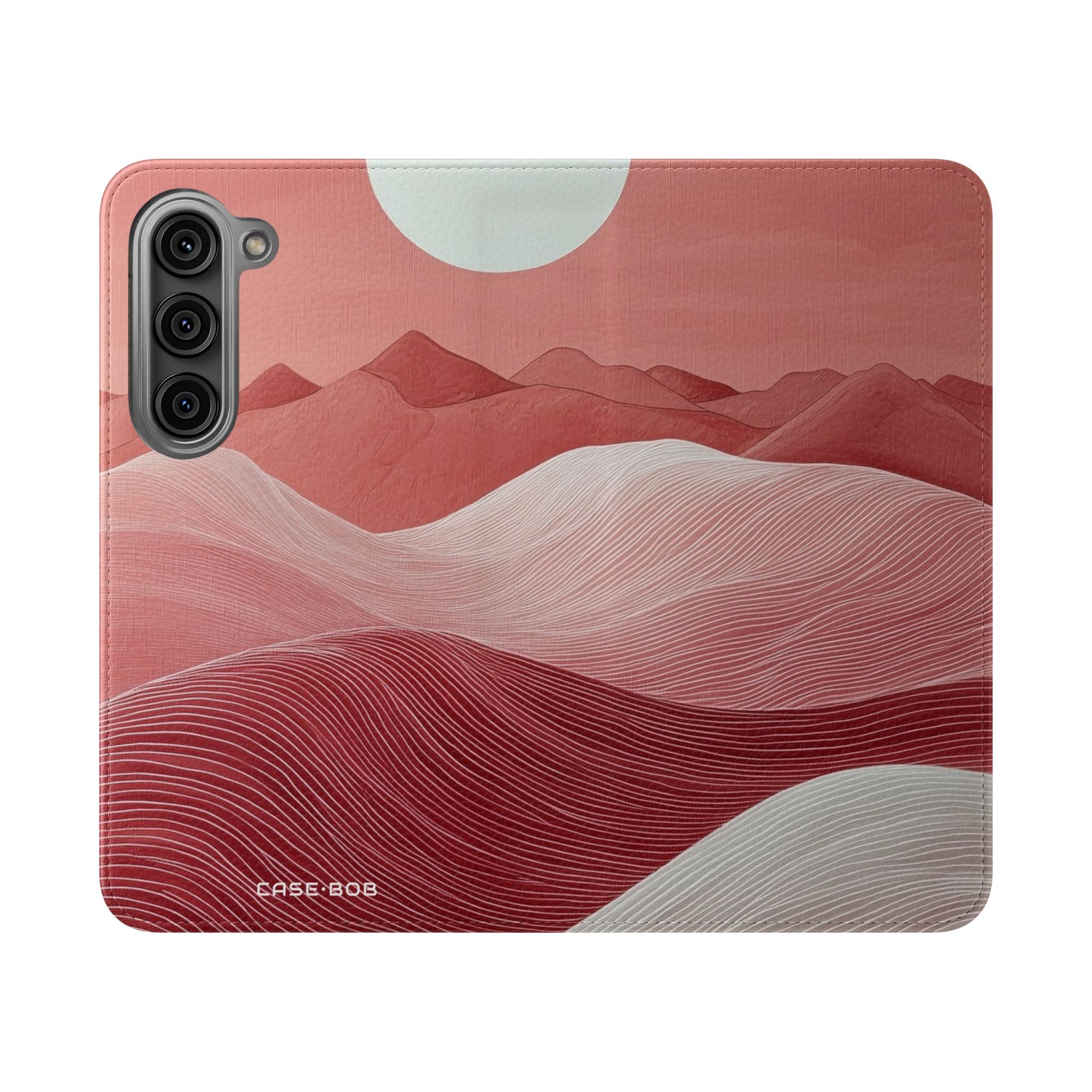 White Orb Dunes - Samsung S23 Case - Wallet