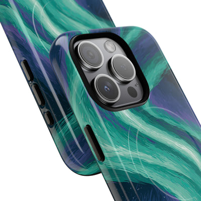 Arctic Aurora Bear · Tough 2.0 Magnetic Phone Case for iPhone · Teal