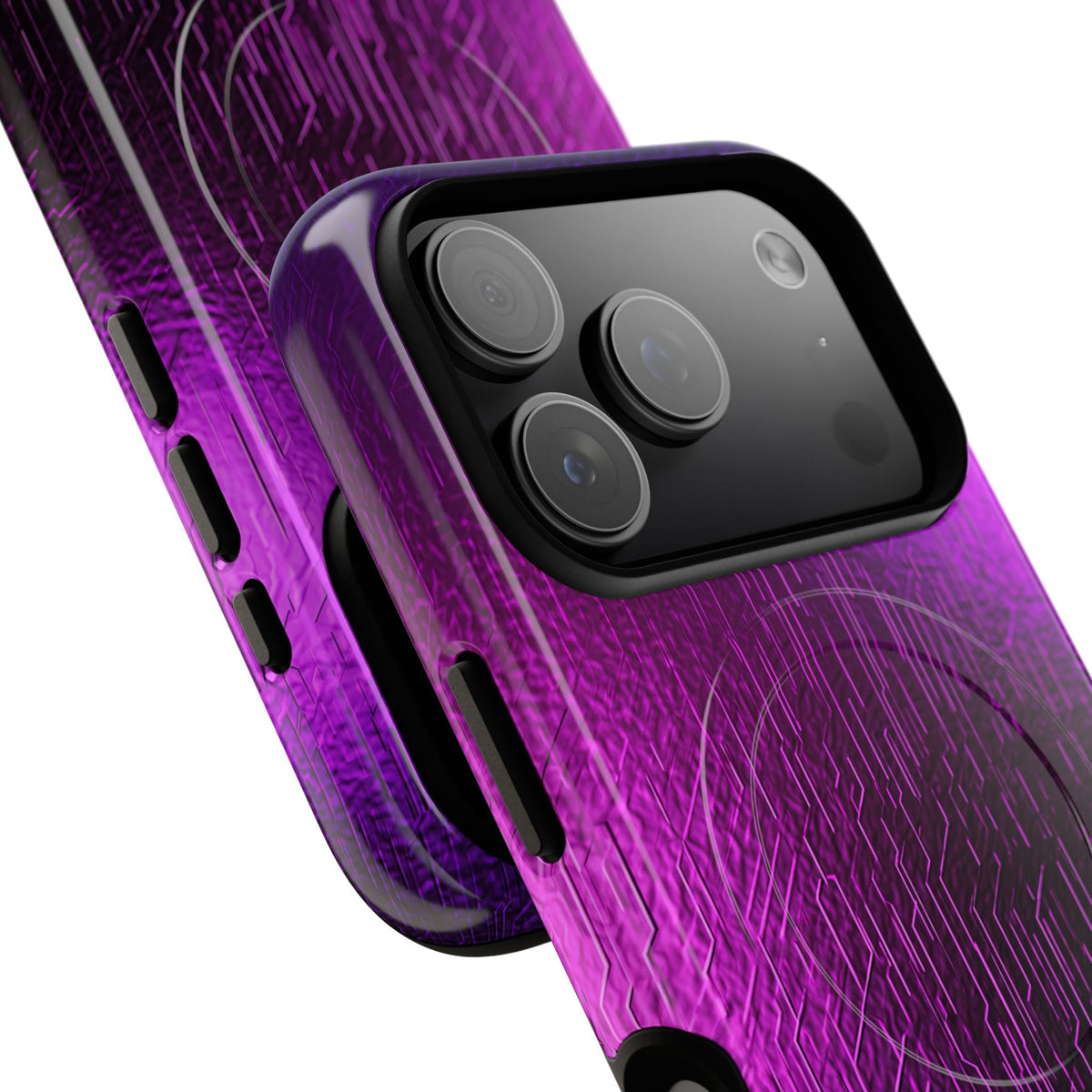 Violet Cyber Circuit · Tough 2.0 Magnetic Phone Case for iPhone · Purple