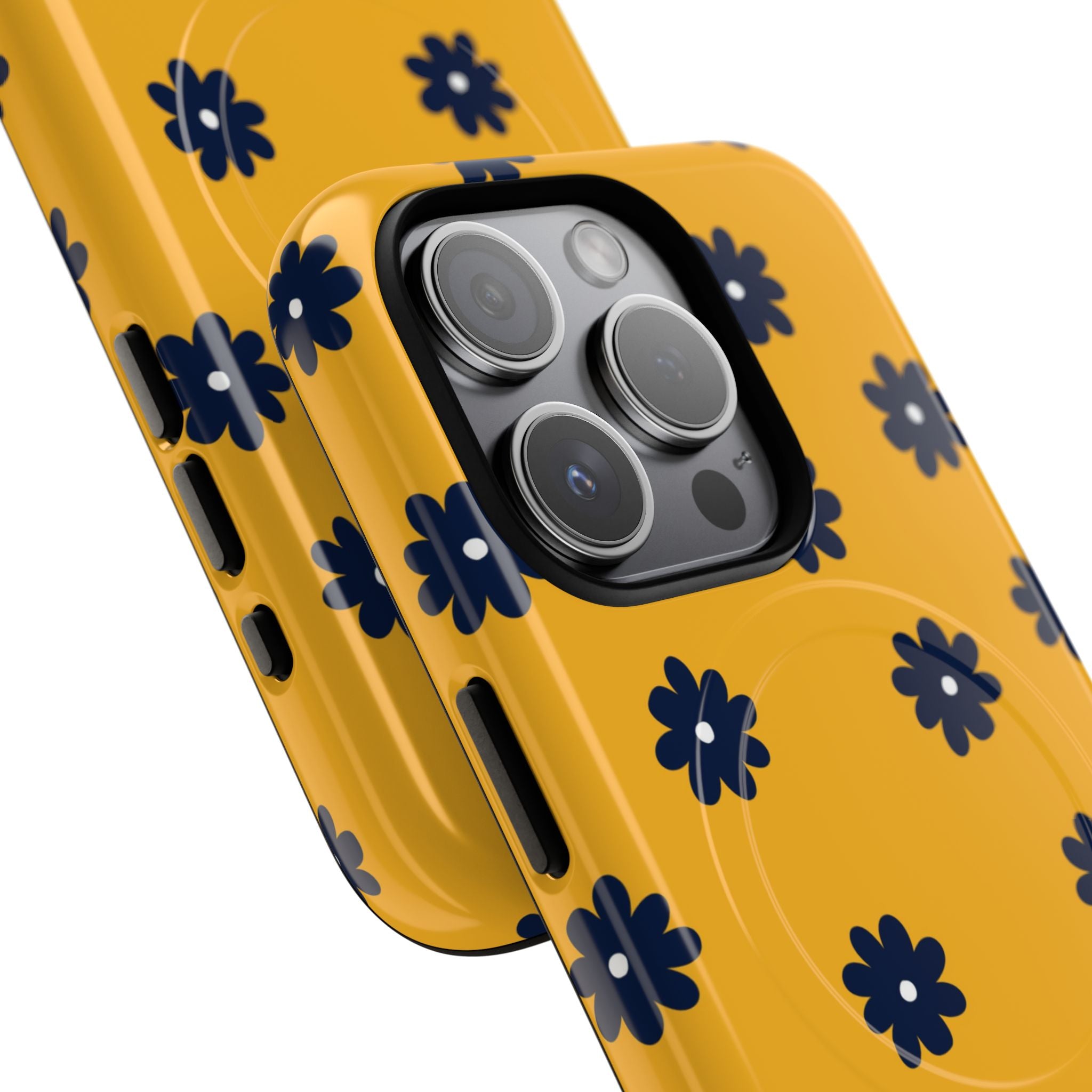Navy Daisy Mustard · Tough+ Phone Case for iPhone · Magsafe