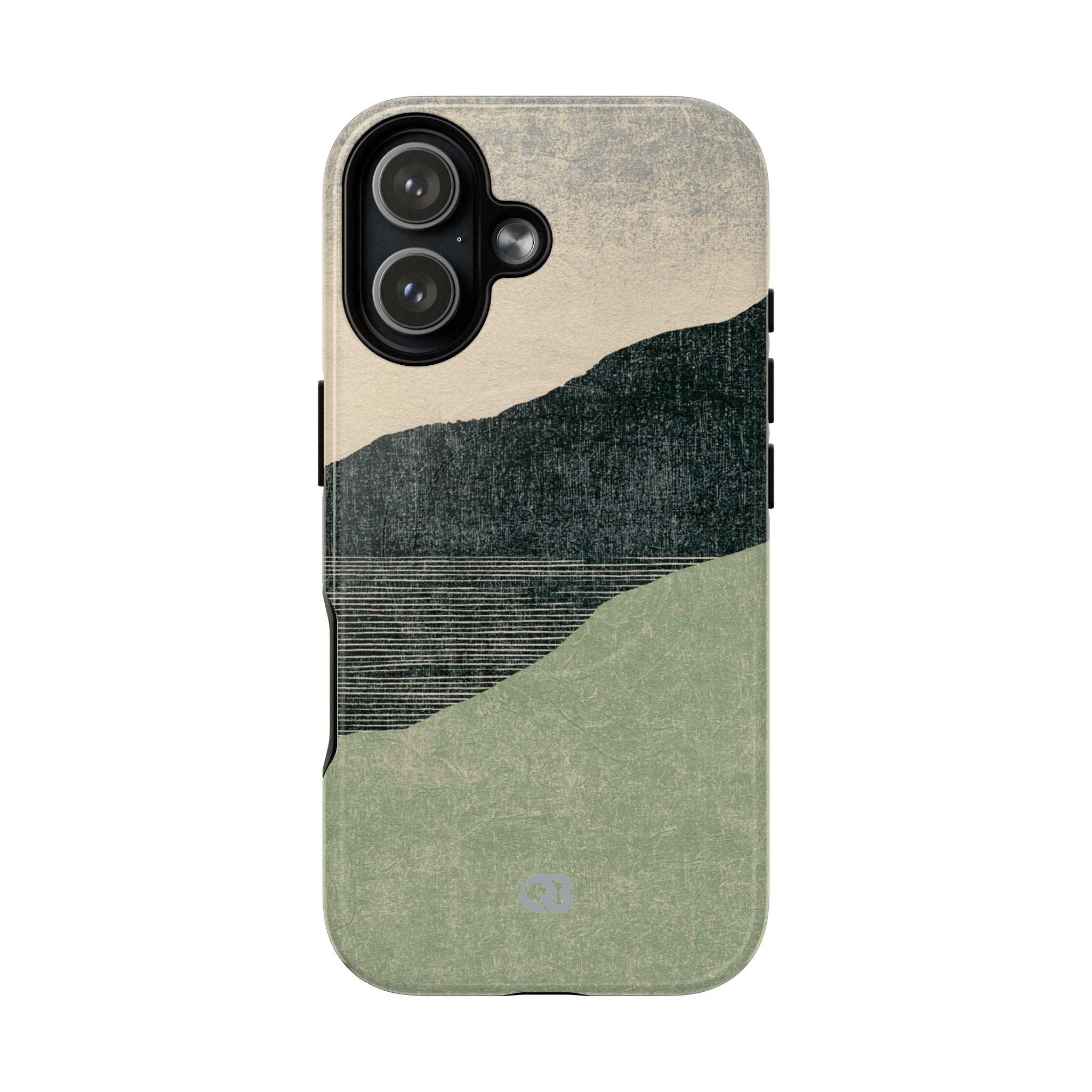 Green Tough 2.0 Magsafe Phone Case for iPhone - Moss Ridge Grain