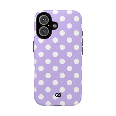 Lavender Polka Grid · Tough+ Phone Case for iPhone · Magsafe