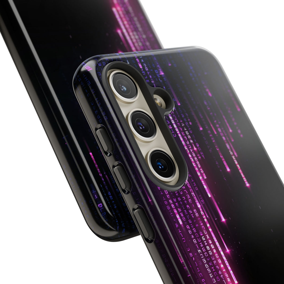 Binary Cascade · Tough Phone Case for Samsung · Black