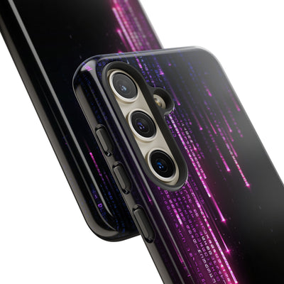 Binary Cascade · Tough Phone Case for Samsung · Black