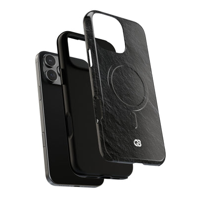 Black Tough 2.0 Magsafe Phone Case for iPhone - Raw Obsidian Slate