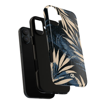 Blue Tough 2.0 Magsafe Phone Case for iPhone - Indigo Sandstone Palm