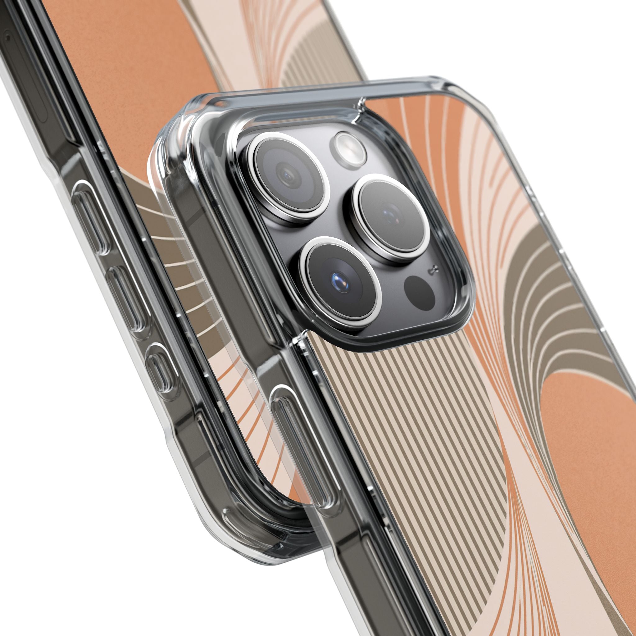 Orange Impact MagSafe Phone Case for iPhone - Desert Arc Horizon