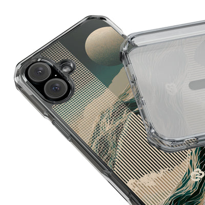 Green Impact MagSafe Phone Case for iPhone - Lunar Moss Topography