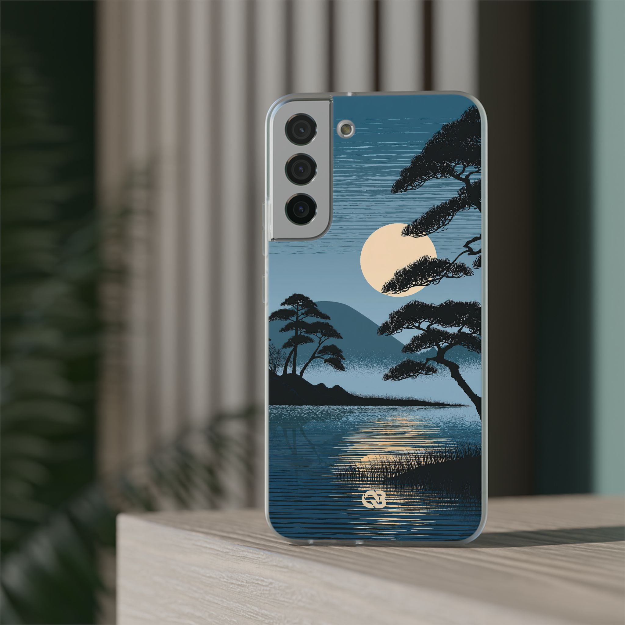 Blue Lite Phone Case for Samsung - Midnight Kyoto Pine
