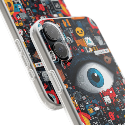Digital Eye Blue iPhone 16 Plus Case - Soft