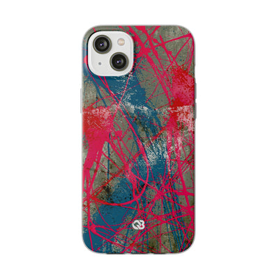 Neon Static Drip · Lite Phone Case for iPhone ·  Pink