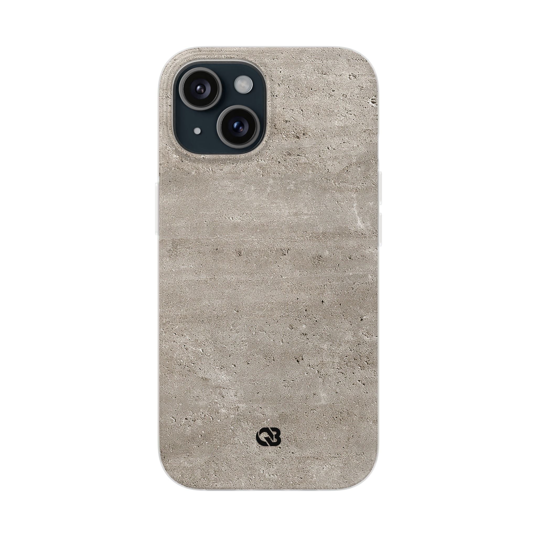 Grey Lite Phone Case for iPhone - Brutalist Stone Grit