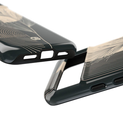 Black Tough Phone Case for Google Pixel - Obsidian Sand Willow