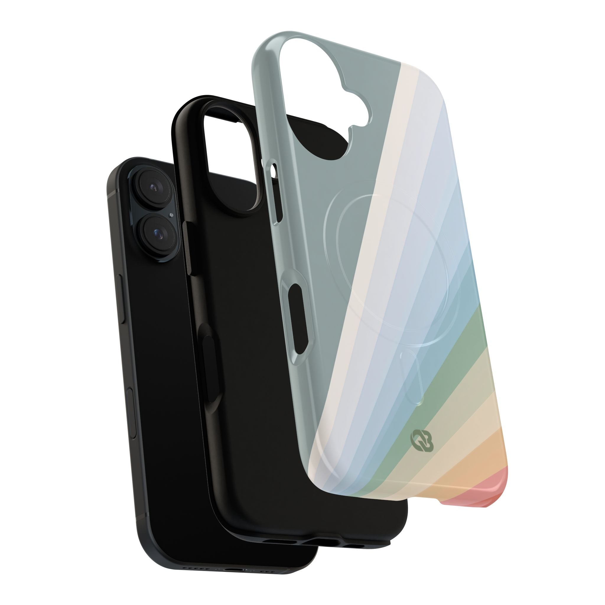 Green Tough 2.0 Magsafe Phone Case for iPhone - Sage Prism Beam