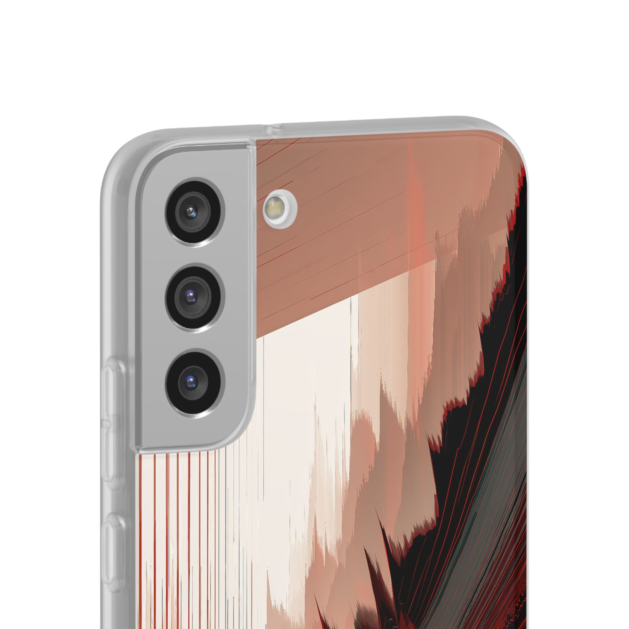 Red Lite Phone Case for Samsung - Crimson Pulse Horizon