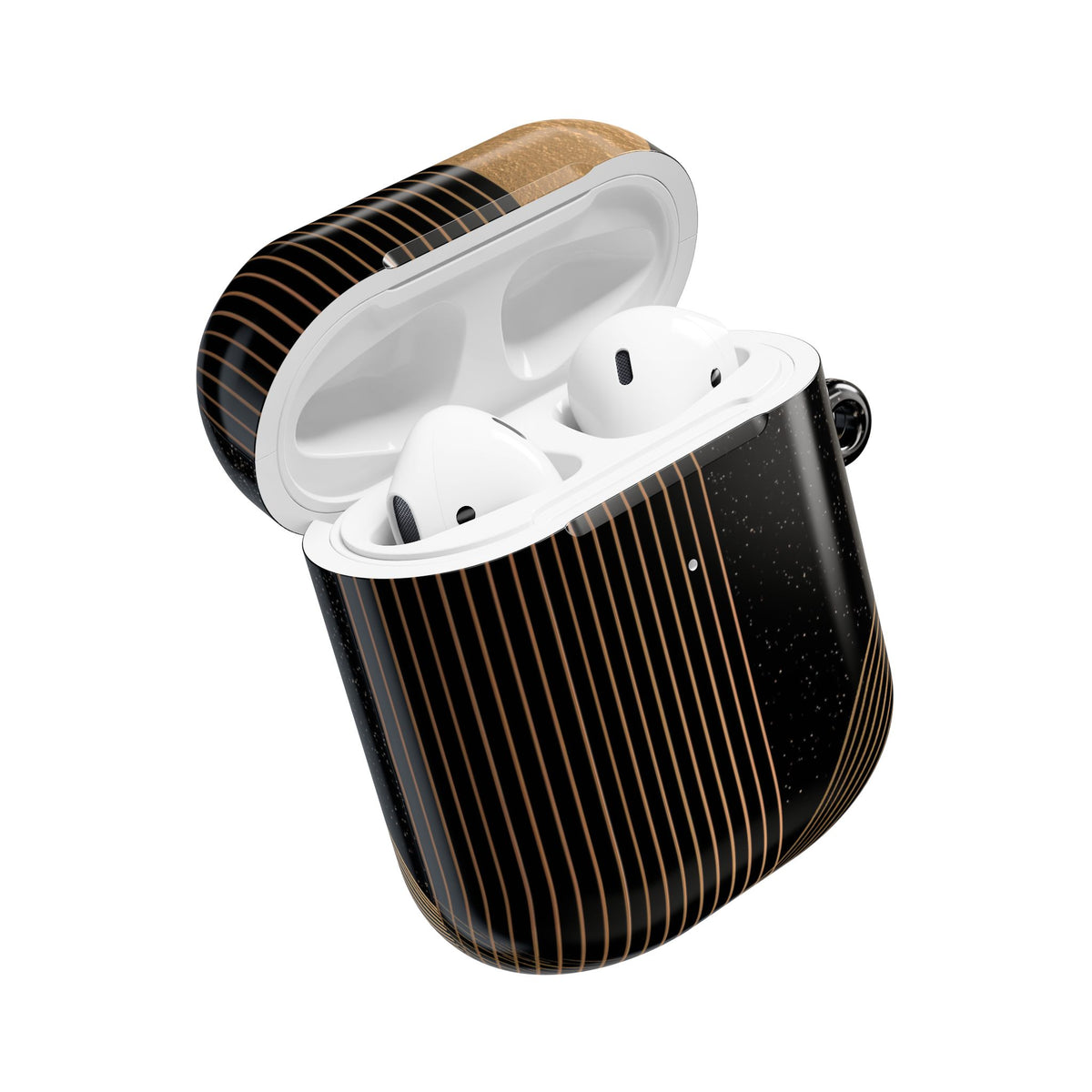 Lunar Topo Horizon · Hard Case for AirPods & AirPods Pro · Black