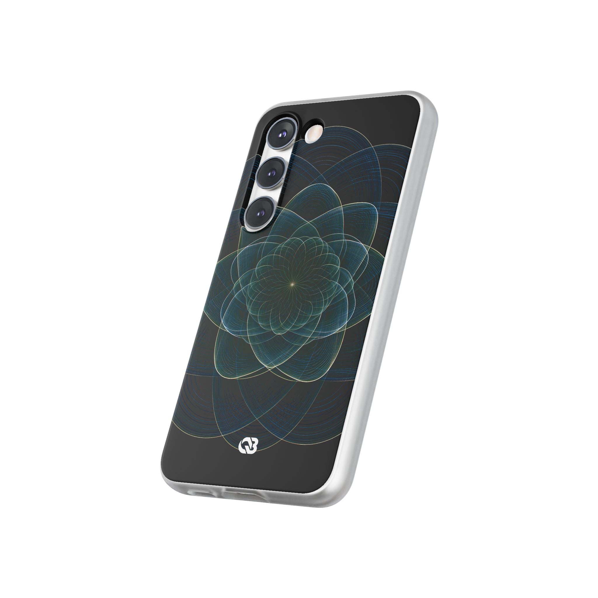 Blue Lite Phone Case for Samsung - Celestial Wireframe Bloom