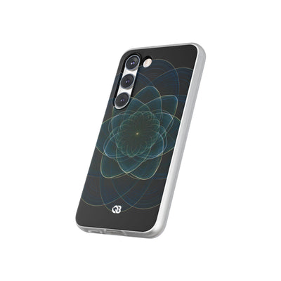 Blue Lite Phone Case for Samsung - Celestial Wireframe Bloom