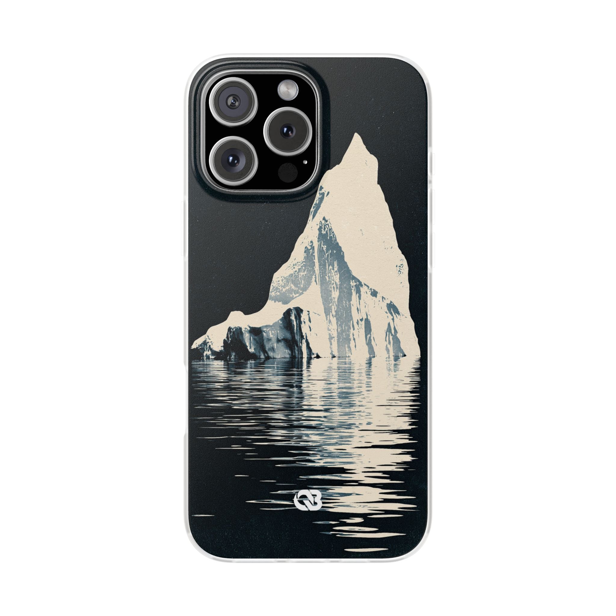 Blue Lite Phone Case for iPhone - Frozen Navy Monolith