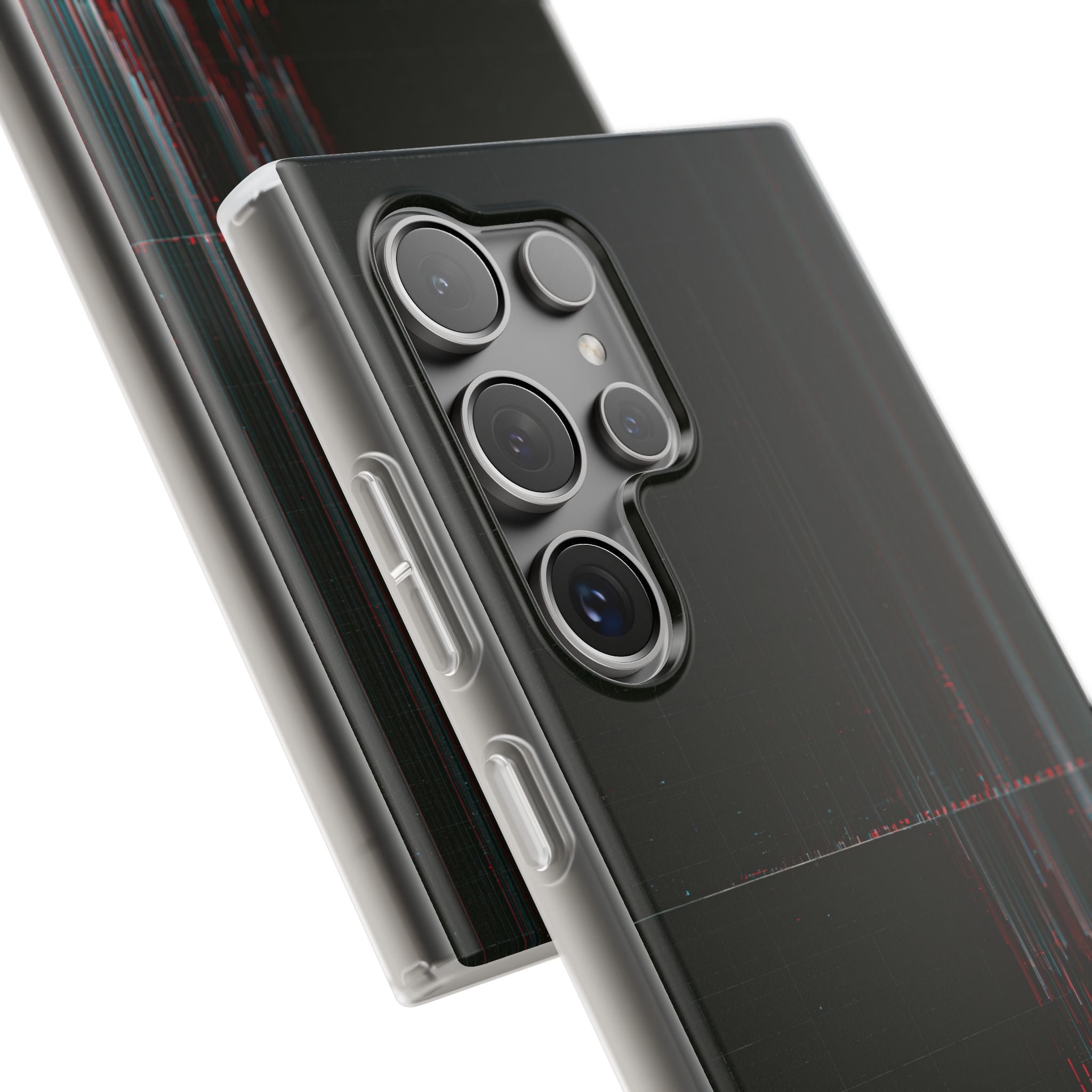 Black Lite Phone Case for Samsung - Corrupted Data Stream