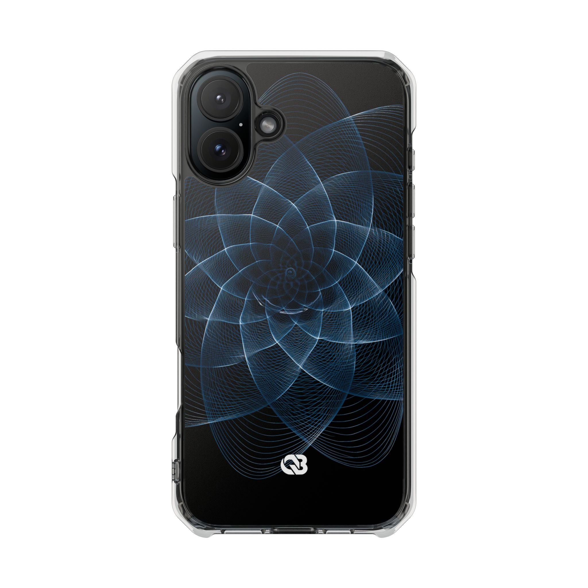 Blue Impact MagSafe Phone Case for iPhone - Cobalt Geometric Bloom