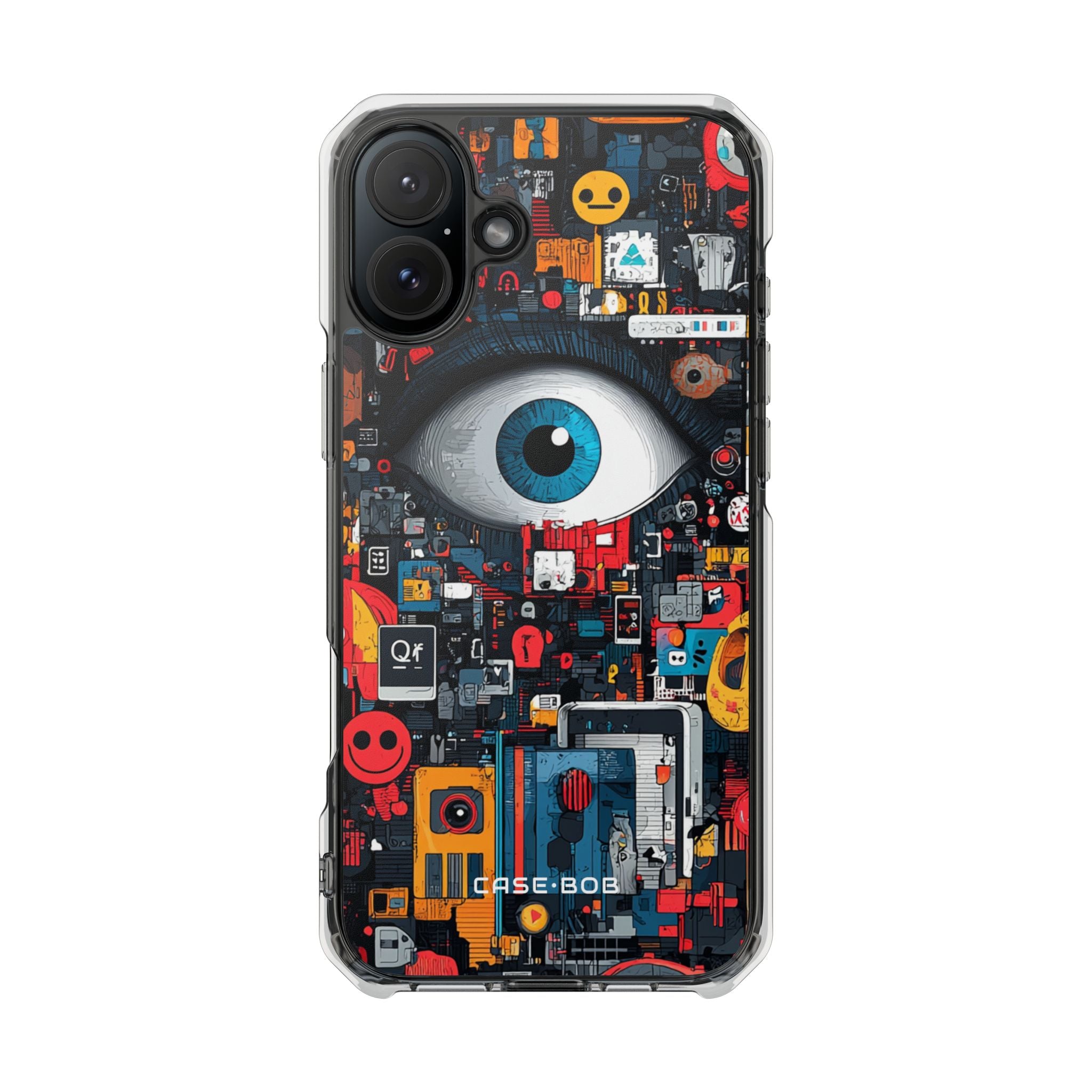 Digital Eye Blue iPhone 16 Plus Cover - Impact