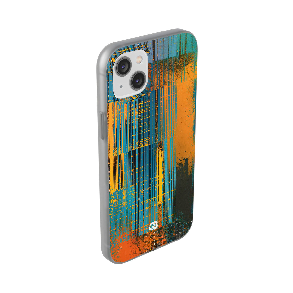 Cyber Glitch Stream · Lite Phone Case for iPhone ·  Teal