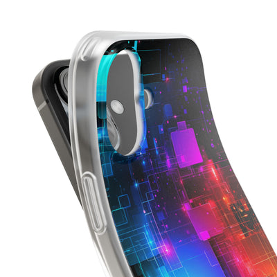 Spectral Circuit Grid · Lite Phone Case for iPhone ·  Black