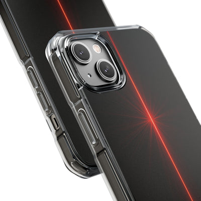Red Impact MagSafe Phone Case for iPhone - Crimson Flare Vector
