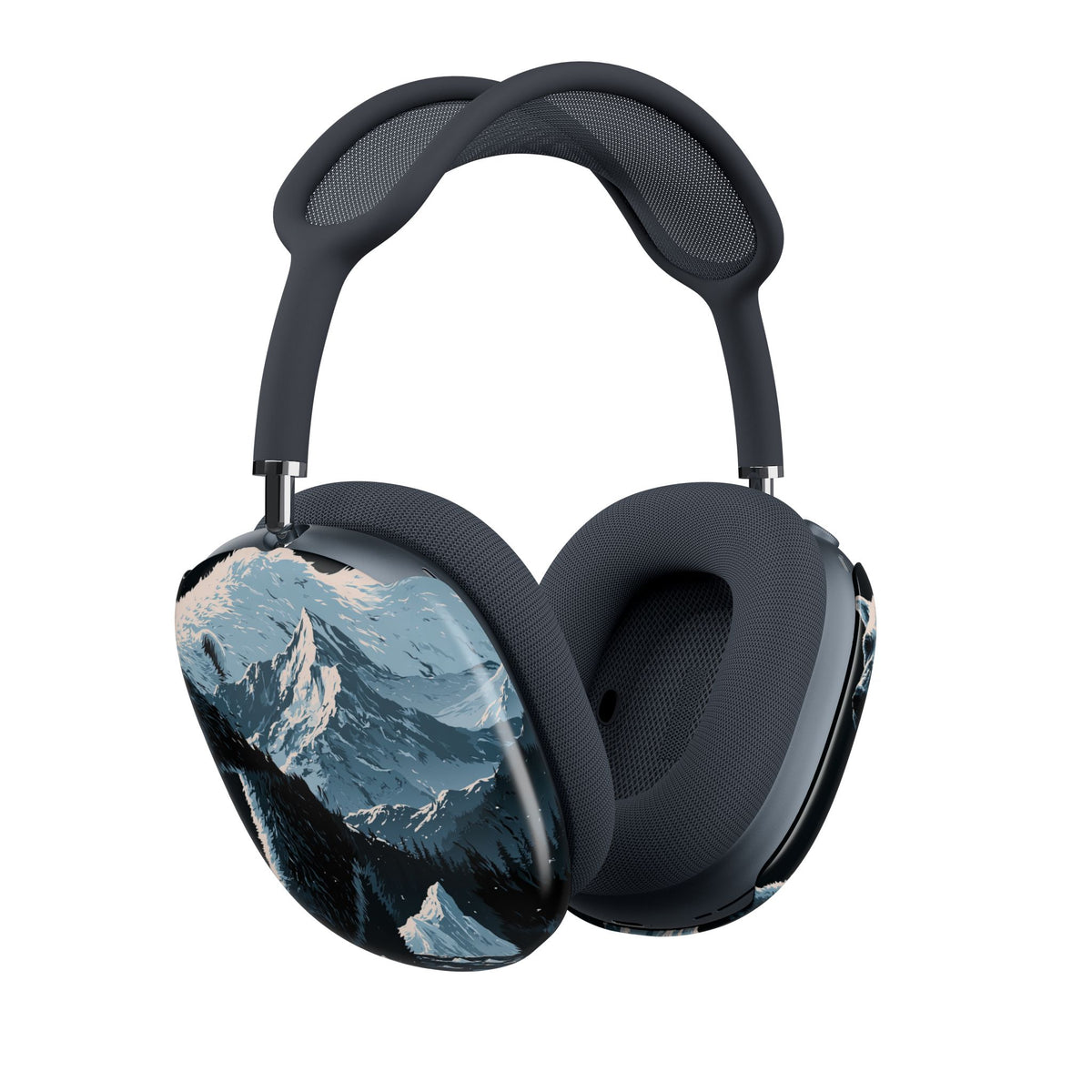 Nordic Arctic Bear · Hard Case for AirPods Max · Black