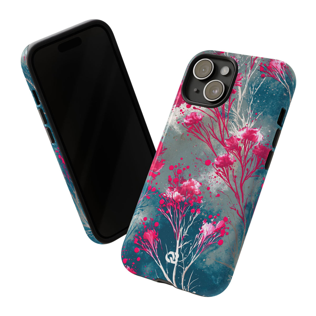 Cyber Blossom · Tough Phone Case for iPhone · Teal