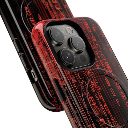 Crimson Glyphs iPhone 14 Pro Case - Tough+
