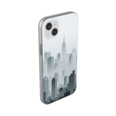 Grey Lite Phone Case for iPhone - Steel Mist Skyline