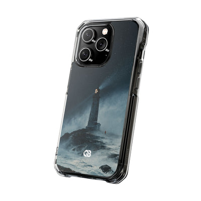 Nordic Coastal Beacon · Clear Impact Magnetic Phone Case for iPhone · Blue