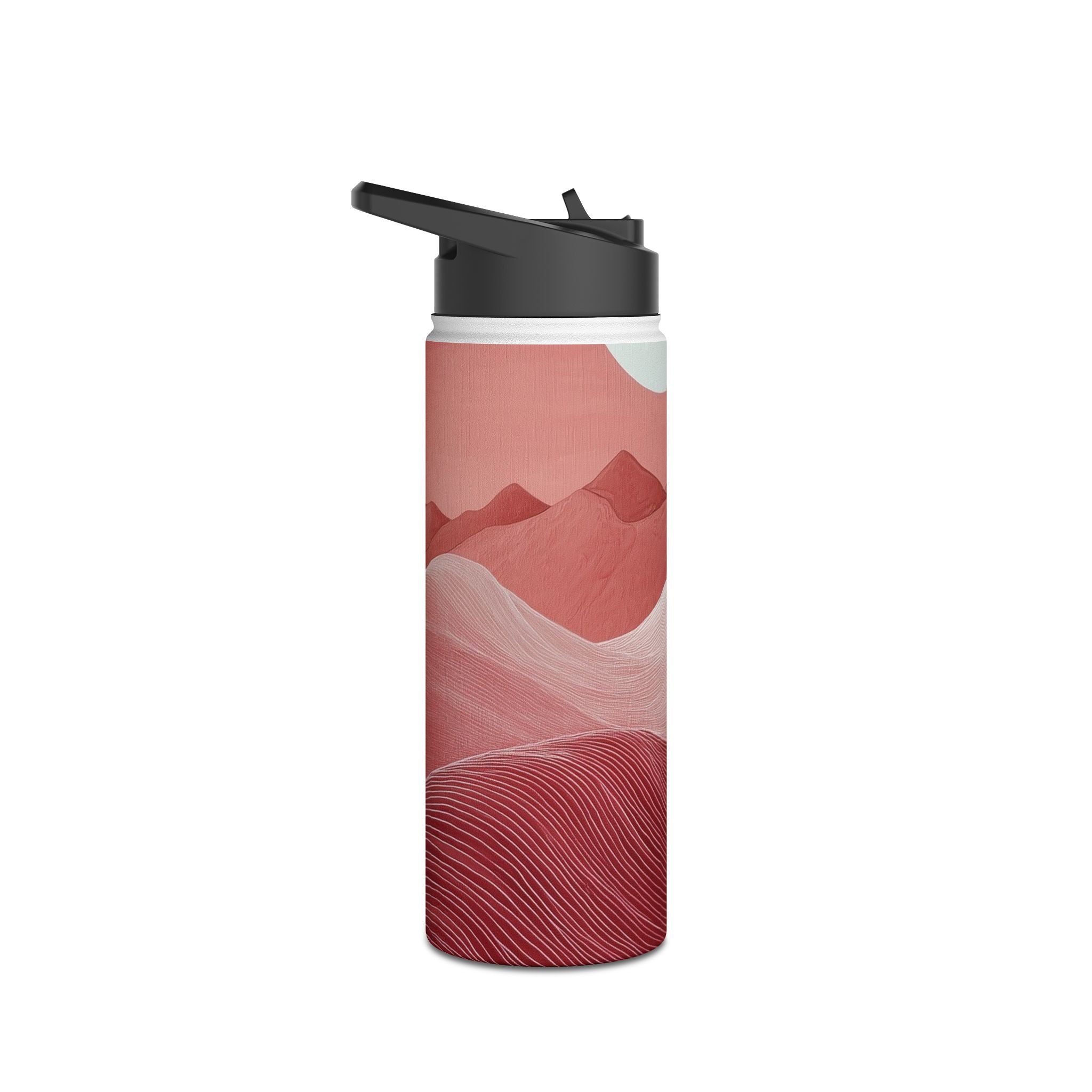 White Orb Dunes - Stainless Steel Water Bottle