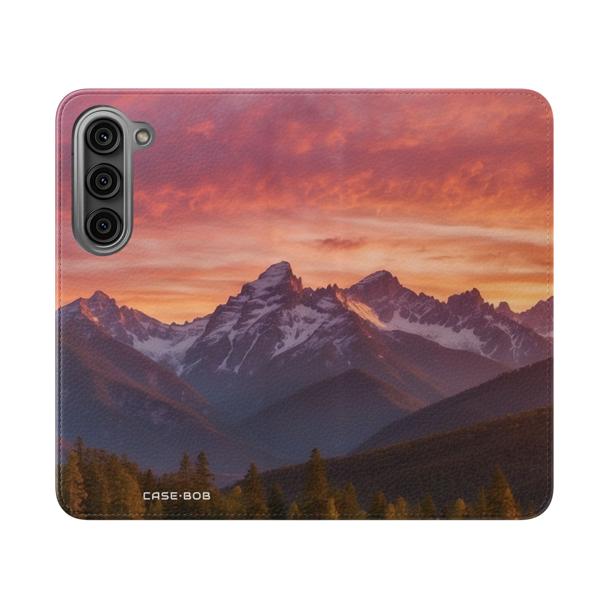 Mountain Bloom Twilight - Samsung S23 Case - Wallet