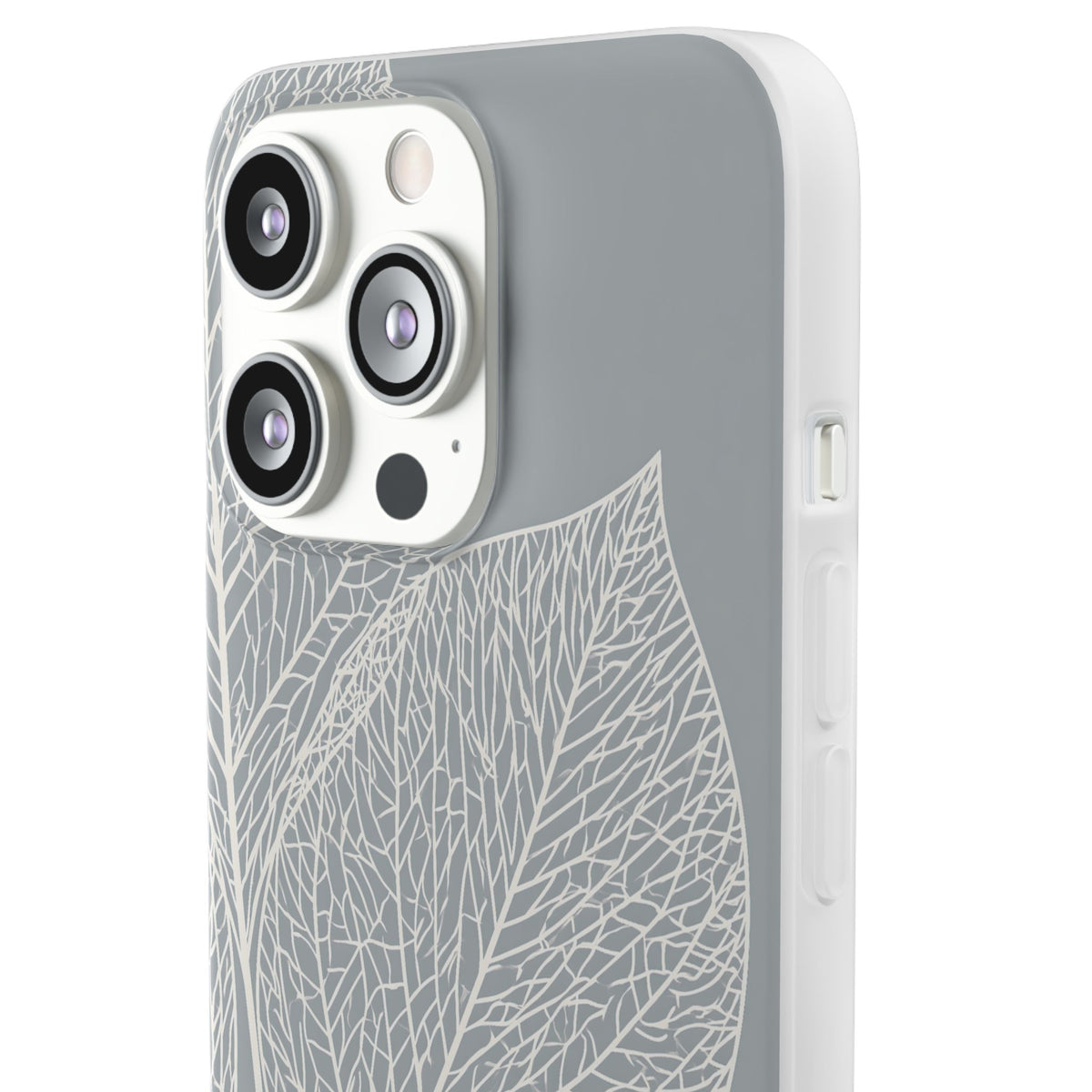 Minimal Leaf Skeleton · Lite Phone Case for iPhone ·  Grey