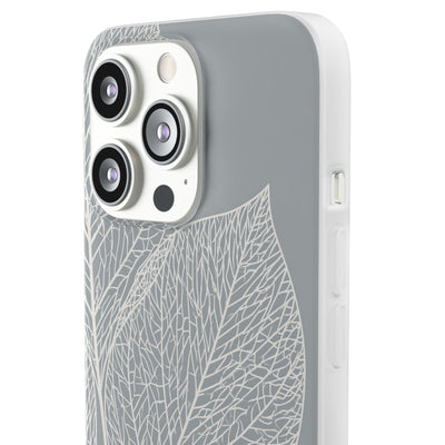 Minimal Leaf Skeleton · Lite Phone Case for iPhone ·  Grey