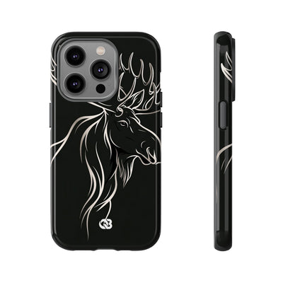 Nordic Moose Contour · Tough Phone Case for iPhone · Black