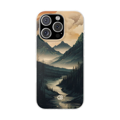 Summit River Dusk · Soft Phone Case for iPhone