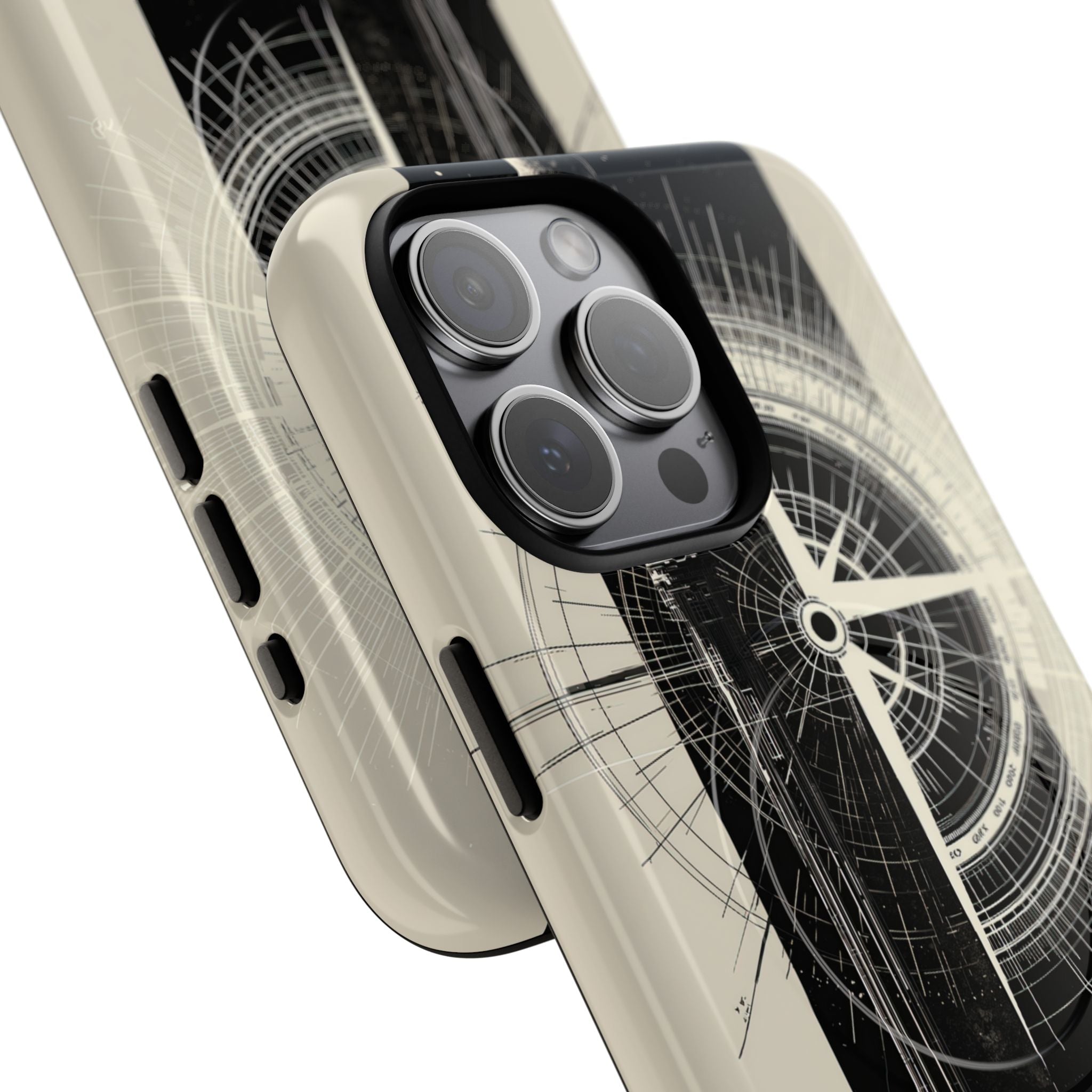 Beige Tough 2.0 Magsafe Phone Case for iPhone - Zenith Vector Spire