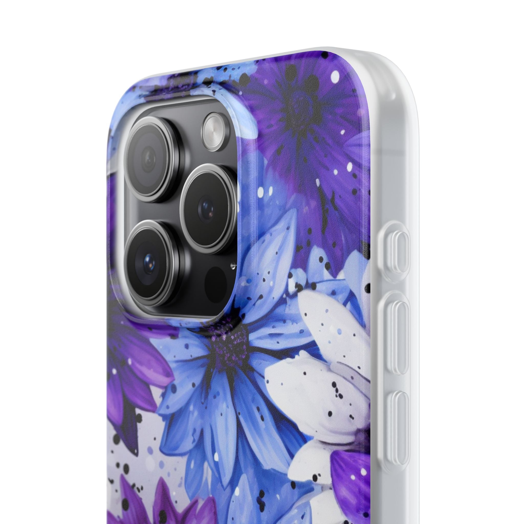 Ink Splatter Blooms · Soft Coque de téléphone pour iPhone