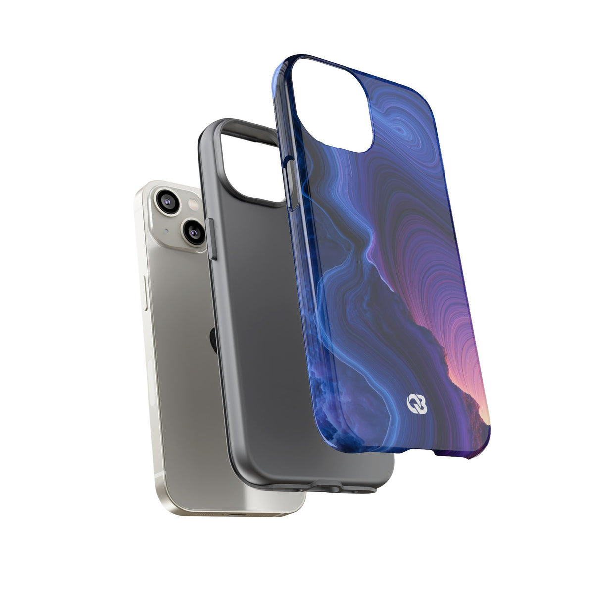 Radiant Strata · Tough Phone Case for iPhone · Blue