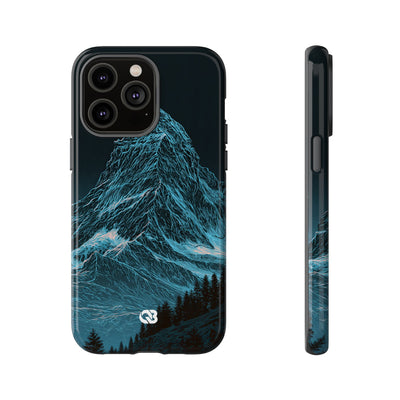 Glacial Alpine Peak · Tough Phone Case for iPhone · Blue
