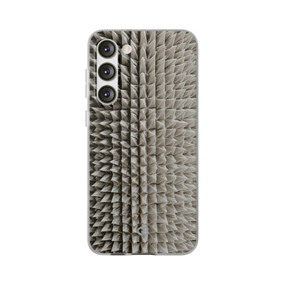 Beige Lite Phone Case for Samsung - Bone Spiked Grid