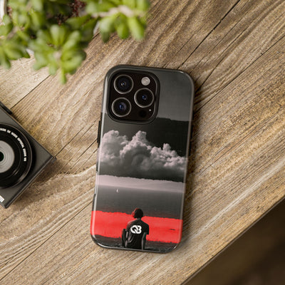 Crimson Horizon · Tough Phone Case for iPhone · Black