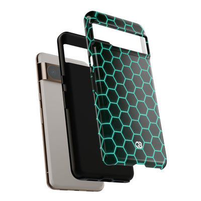 Neon Hex Spectrum · Tough Phone Case for Pixel ·  Teal