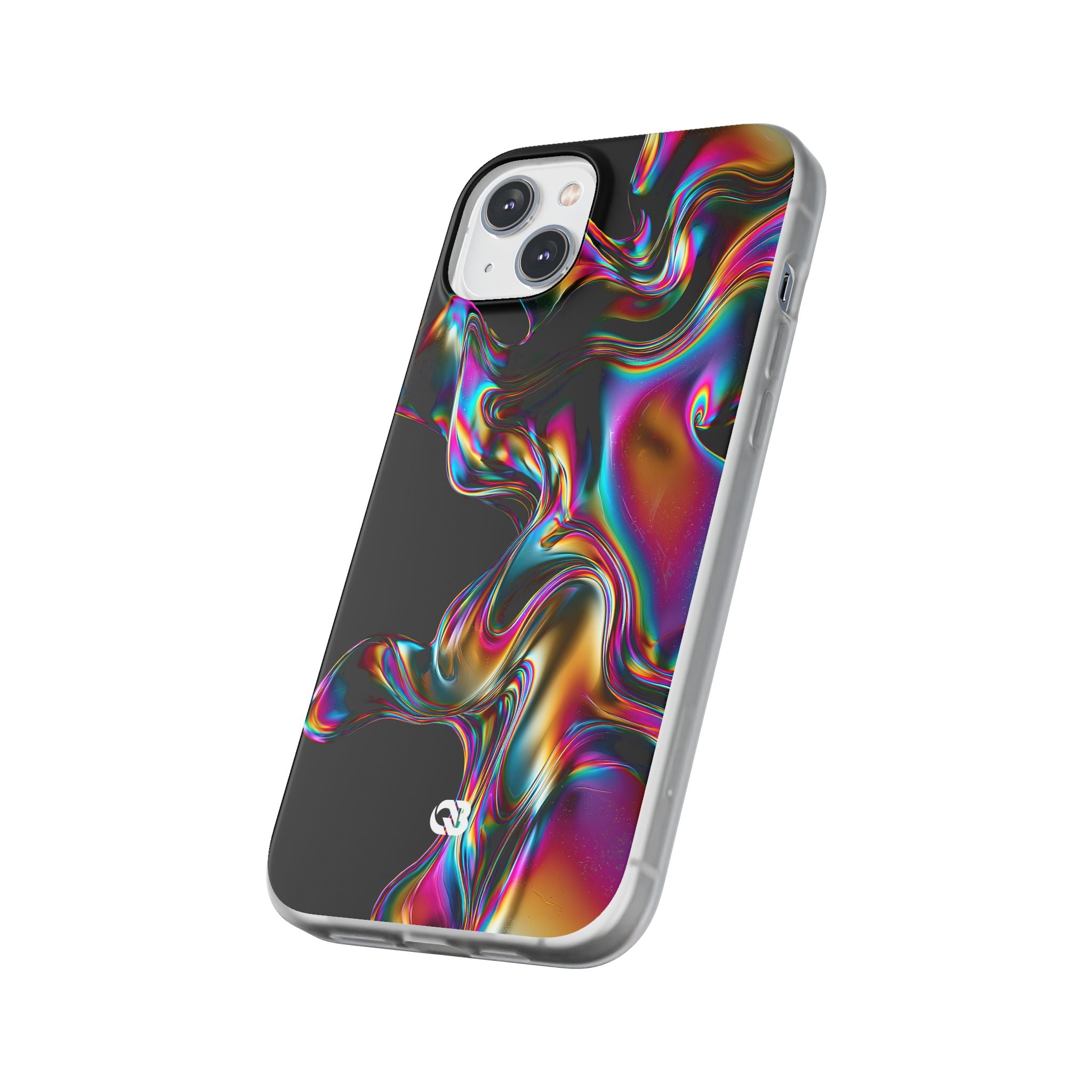 Purple Lite Phone Case for iPhone - Liquid Neon Chrome